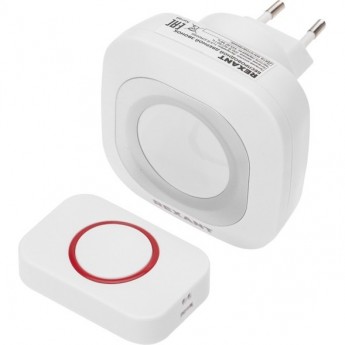 Беспроводной дверной звонок REXANT в розетку c цифровым кодированием мигающий 36 мелодий 150м IP44 (белый/серый) Беспроводной дверной звонок REXANT в розетку c цифровым кодированием мигающий 36 мелодий 150м IP44 (белый/серый)