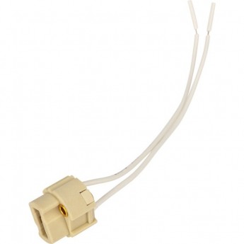 Цоколь «патрон» G9 REXANT с проводом 15 см, белый c этикеткой Цоколь «патрон» G9 REXANT с проводом 15 см, белый c этикеткой