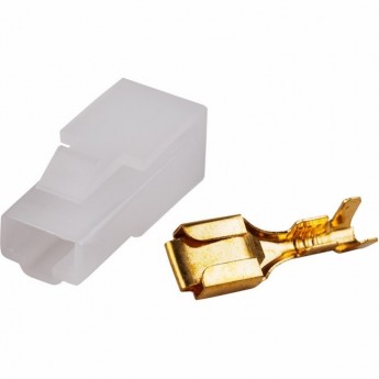 Клемма плоская REXANT 6.3 мм 1-1.5 мм² с колодкой Клемма плоская REXANT 6.3 мм 1-1.5 мм² с колодкой