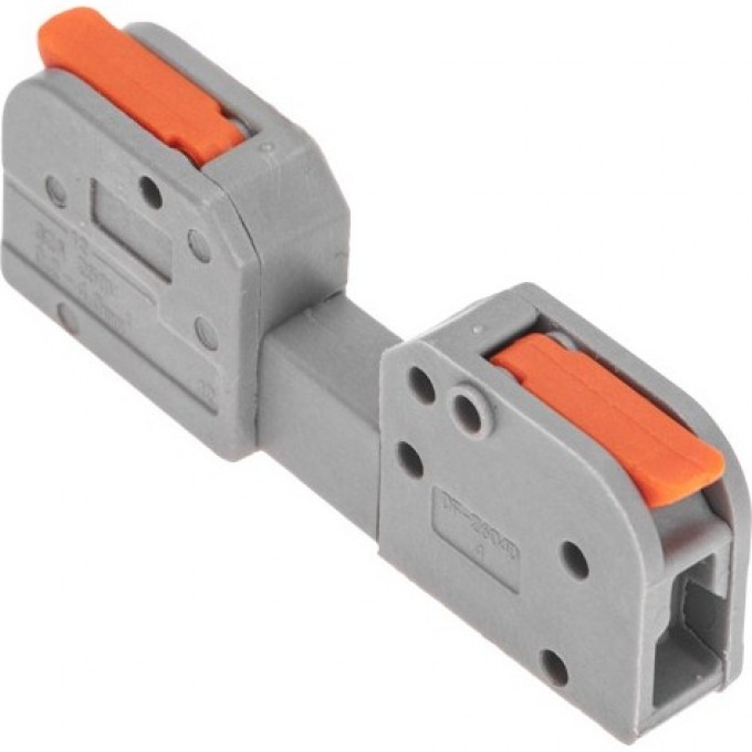 Клемма REXANT СМК 222-421R проходная разъемная, 1 полюс, серая, 0,2-2,5/4мм² (50 шт/уп) 07-5261 Клемма REXANT СМК 222-421R проходная разъемная, 1 полюс, серая, 0,2-2,5/4мм² (50 шт/уп) 07-5261