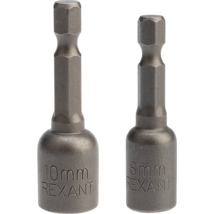 Ключ-насадка REXANT 1/4" магнитный 8х48 мм + 10х48 мм, 2 шт. 92-0402-2 Ключ-насадка REXANT 1/4" магнитный 8х48 мм + 10х48 мм, 2 шт. 92-0402-2