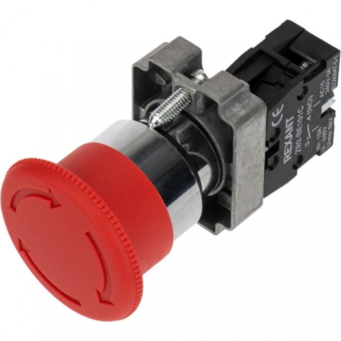 Кнопка REXANT XB2-BS поворотная красная грибок 36-5544 Кнопка REXANT XB2-BS поворотная красная грибок 36-5544