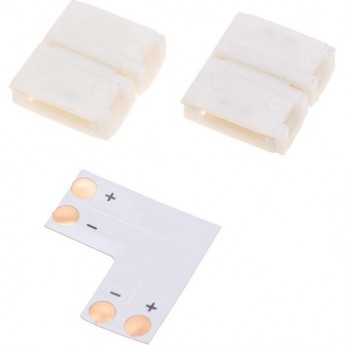 Коннектор REXANT L-образный для светодиодной ленты SMD 10мм