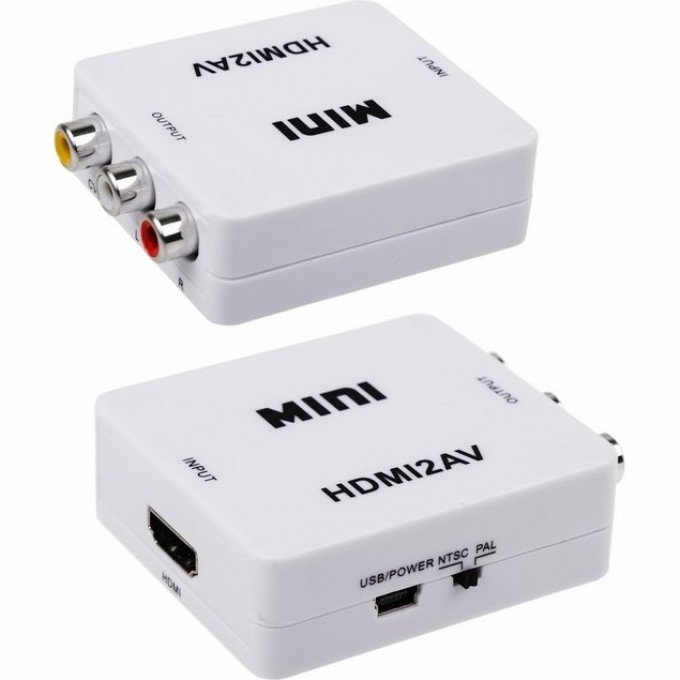 Конвертер REXANT HDMI на 3 RCA пластик белый 17-6931 Конвертер REXANT HDMI на 3 RCA пластик белый 17-6931