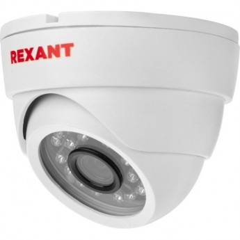 Купольная камера REXANT AHD 2.0Мп Full HD 1920x1080 (1080P), объектив 2.8мм, ИК до 30м Купольная камера REXANT AHD 2.0Мп Full HD 1920x1080 (1080P), объектив 2.8мм, ИК до 30м