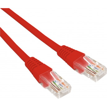 Патч-корд REXANT U/UTP 5e, RJ45-RJ45, неэкранированный, 26AWG, LSZH, красный, 0.5 м
