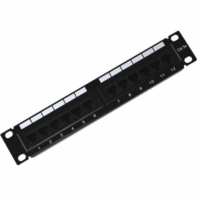 Патч-панель REXANT 10" 1U 12 портов RJ-45 черная 04-0025 Патч-панель REXANT 10" 1U 12 портов RJ-45 черная 04-0025