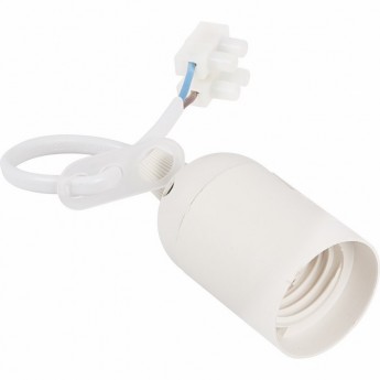 Патрон REXANT E27 подвесной с клеммной колодкой, белый