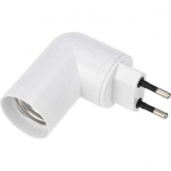 Переходник-светильник REXANT для крепления в штепсельной сетевой розетке переходник цокольный AC 220В-Е27 с выключателем