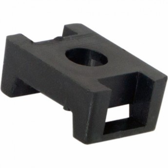 Площадка REXANT ПС-2 для крепления стяжки 22х16 мм черная, 100 шт. Площадка REXANT ПС-2 для крепления стяжки 22х16 мм черная, 100 шт.