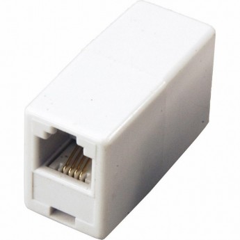 Проходной телефонный адаптер REXANT RJ-14(6P4C) гнездо-гнездо Проходной телефонный адаптер REXANT RJ-14(6P4C) гнездо-гнездо