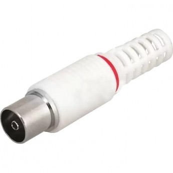 Разъем REXANT гнездо TV без пайки белый Разъем REXANT гнездо TV без пайки белый