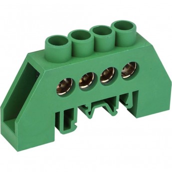 Шина REXANT PE «земля» в комбинированном зеленом изоляторе на DIN-рейку 6x9 мм 4 группы Шина REXANT PE «земля» в комбинированном зеленом изоляторе на DIN-рейку 6x9 мм 4 группы