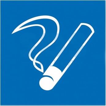 Табличка ПВХ информационный знак REXANT МЕСТО КУРЕНИЯ 200х200мм
