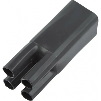 Термоусаживаемая перчатка REXANT на 4 жилы 82.0/45.0 мм черная Термоусаживаемая перчатка REXANT на 4 жилы 82.0/45.0 мм черная