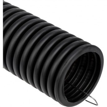 Труба гофрированная REXANT из ПНД, с зондом, черная, Ø50 мм (бухта 15 м/уп) Труба гофрированная REXANT из ПНД, с зондом, черная, Ø50 мм (бухта 15 м/уп)