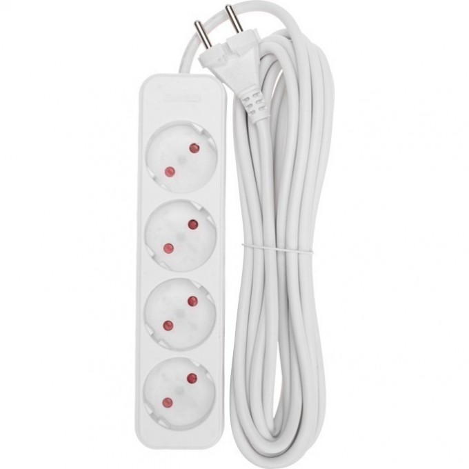 Удлинитель REXANT STANDARD 4 гнезда, 5м, 2х1,0мм², б/з, белый 13-4025 Удлинитель REXANT STANDARD 4 гнезда, 5м, 2х1,0мм², б/з, белый 13-4025