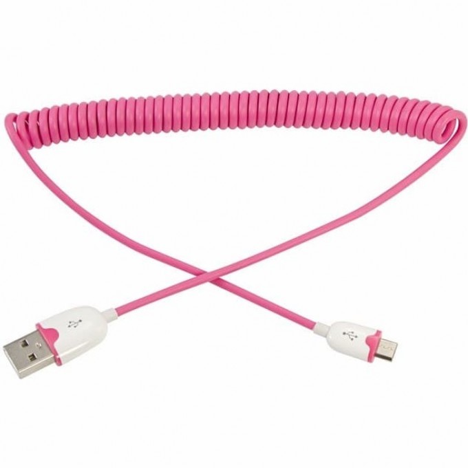 USB кабель REXANT универсальный microUSB витой розовый 18-4303_ USB кабель REXANT универсальный microUSB витой розовый 18-4303_