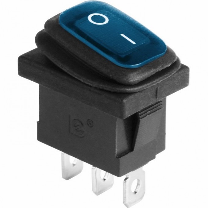 Выключатель клавишный REXANT MINI 6А синий с подсветкой влагозащита 36-2176 Выключатель клавишный REXANT MINI 6А синий с подсветкой влагозащита 36-2176