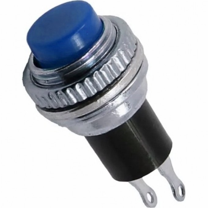 Выключатель-кнопка REXANT MINI RWD-213 металл синяя 36-3332 Выключатель-кнопка REXANT MINI RWD-213 металл синяя 36-3332